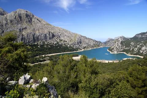 Embalse Gorg Blau Stock Photos