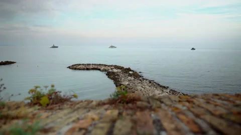Embankment in Antibes Stock Footage 208457090