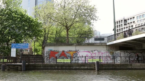 Embankment in Berlin Stock Footage 38058626