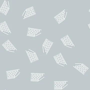 Embankment construction line seamless pattern Stock Illustration