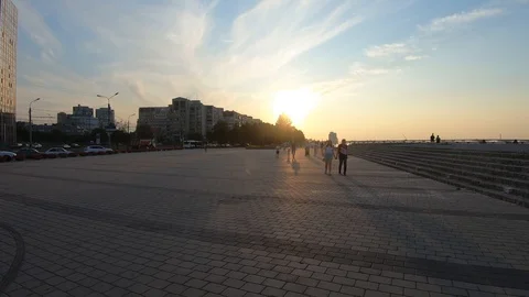 Embankment of the Dnieper Stock Footage 114601877