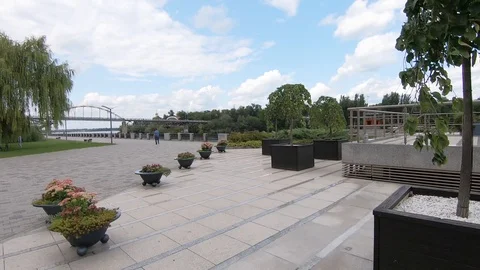 Embankment of the Dnieper Stock Footage 114806108