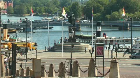 Embankment Stock Footage 8927336