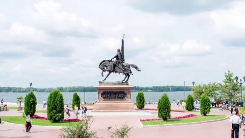 Embankment of the River Stock Footage 78800727