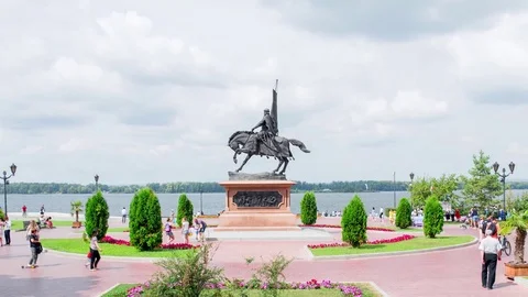 Embankment of the River Stock Footage 78875621