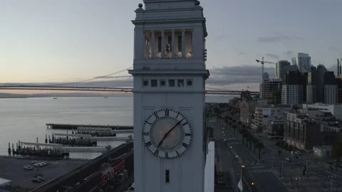 Embarcadero Clock Tower Stock Footage 201814245