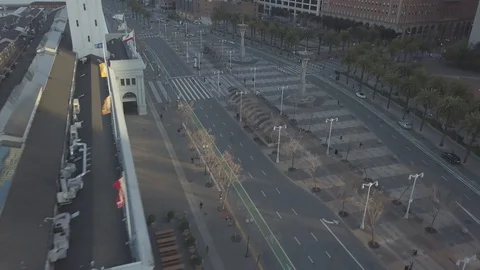 Embarcadero Empty Streets HD 1920x1080 23 976fps DCinelike Stock Footage 128811091