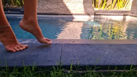 Embark on a captivating journey with enticing visuals of beautiful female legs Stock Footage 262965513