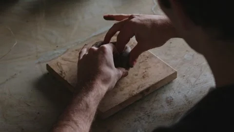 Embark on a captivating journey into the world of a skilled Latino artisan Stock Footage 258584901