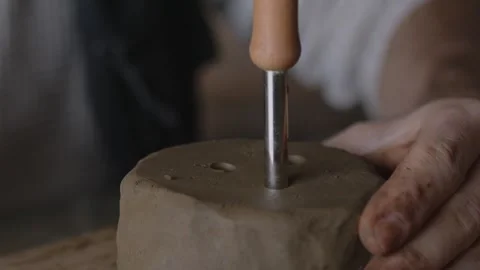 Embark on a captivating journey into the world of a skilled Latino artisan Stock Footage 259063150