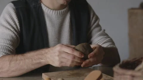 Embark on a captivating journey into the world of a skilled Latino artisan Stock Footage 259179472