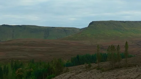 Embarking on exciting journey to explore rugged landscapes, serene rolling hills Stock Footage 320609310