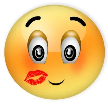 Embarrassed smiley Stock Illustration