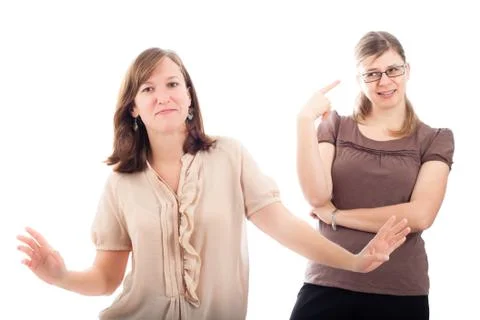 Embarrassing situation Stock Photos