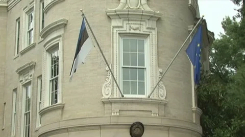 Embassy of Estonia Stock Footage 8509094