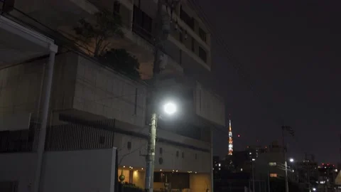 Embassy of Japan Kuwait Night View Stock Footage 147572802