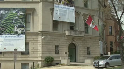 Embassy of Peru Stock Footage 8507919