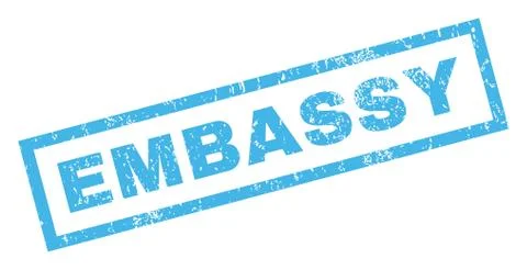Embassy Text Rubber Seal Stamp Watermark Stock-Illustration