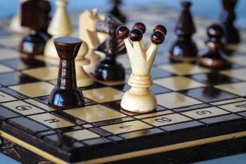 Embattling the queen Stock Photos