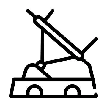 Embedded barcode scanner line icon vector illustration Illustrazione stock