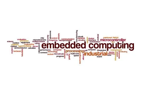 Embedded computing cloud concept Stock Illustration