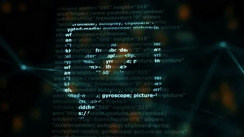 Embedding the process of putting social media content on a web page 4k Stock Footage 145350227