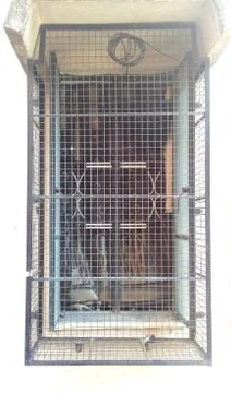 Embedding window on a construction site Stock Photos