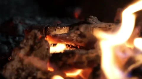 Ember fire Stock Footage 54826595