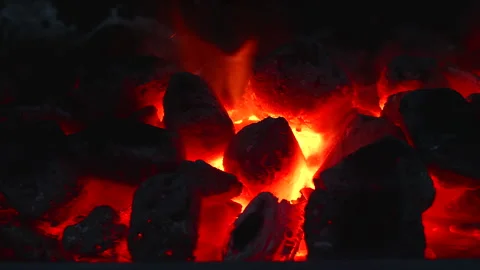 Ember on a fire place. Video stock 276227721