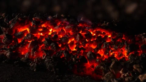 Ember In A Forge Stock Footage 81547157