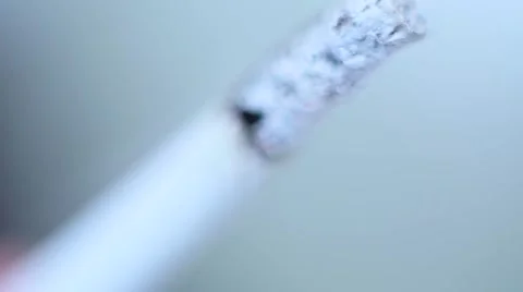 The ember fuming cigarette macro Stock Footage 61454913