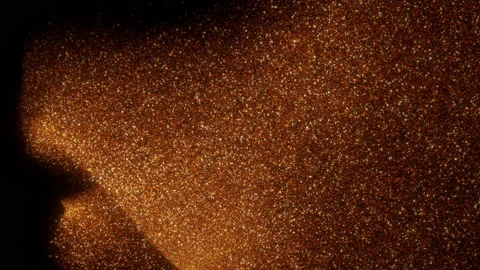 Ember gold particles Stock Footage 222006706