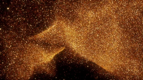 Ember gold particles Vídeo Stock 222008829