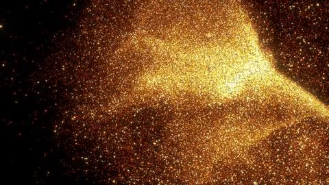 Ember gold particles Illustration