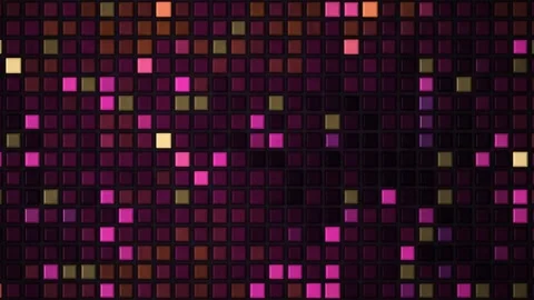 Ember Pulse Glazed Mosaic Tile Stock Footage 342732050