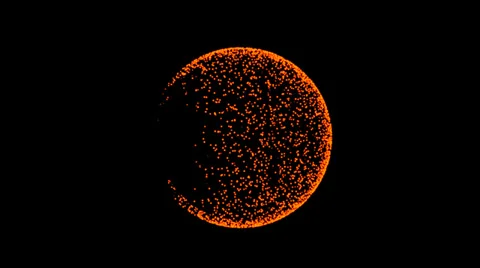 Embers (66.67° from Back Side) Stock Footage 33854970