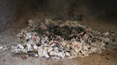 Embers and ashes Stock Footage 7742407