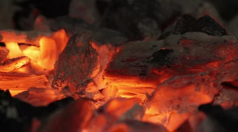 Embers: Coals in fire 動画素材 6002242