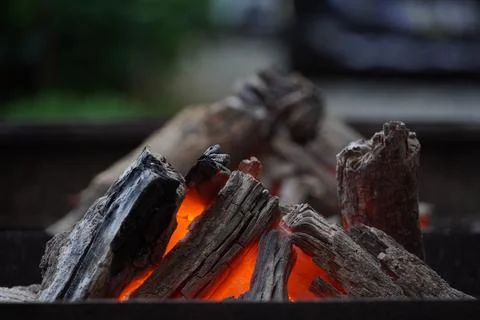 Embers of fire Stock Photos