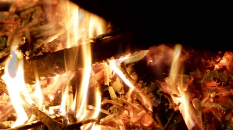 Embers in the fireplace. 스톡 동영상 63174268