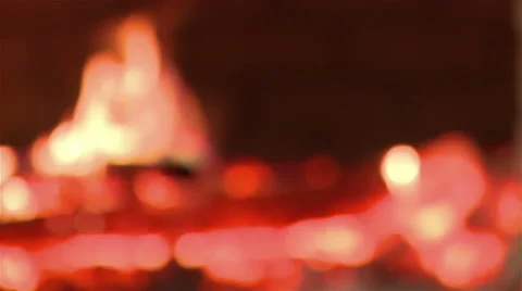 Embers in the fireplace. Video stock 63174691