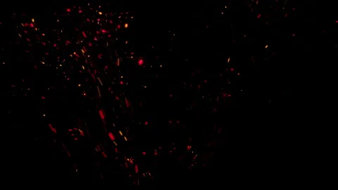 Embers Flying Fast from fire Stock Footage 267093553