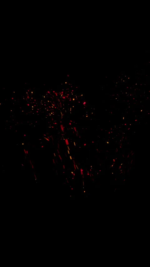 Embers Flying Fast from fire vertical Stock Footage 267093520