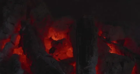 Embers Glowing Slide in Stock Footage 152963178