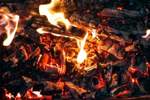 Embers. Stock Photos