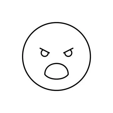 Embittered, emotions icon. Simple line, outline vector expression of mood icons Illustrazione stock