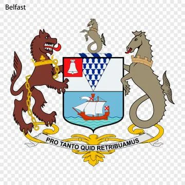 Emblem of Belfast Illustrazione stock