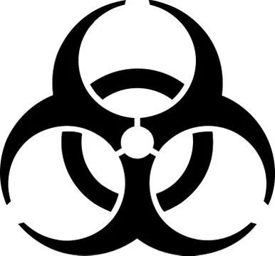 Emblem - biohazard - vector format Illustrazione stock