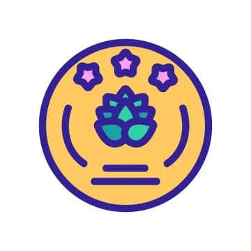 The emblem of the brewery is an icon vector. Isolated contour symbol Иллюстрация