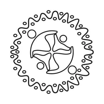 Emblem Commitment Teamwork Together Outline Logo Stock Illustration